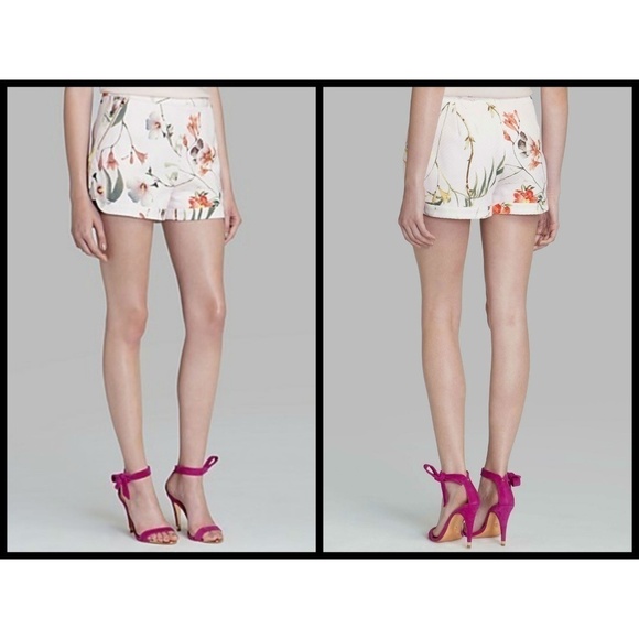 💕TED BAKER LONDON💕 Sabele Botanical Bloom Shorts TB4 US 10 NWT - Picture 5 of 8